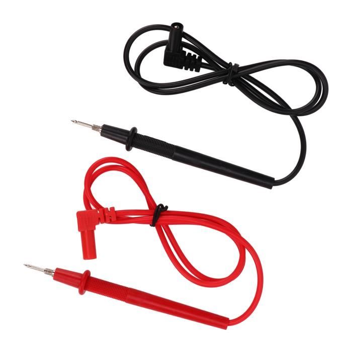 Lot De 4 Sondes De Test Multimètre – Pointe Lanterne – Fiches Banane 4mm – 1000V 32A – Modèle J.30017