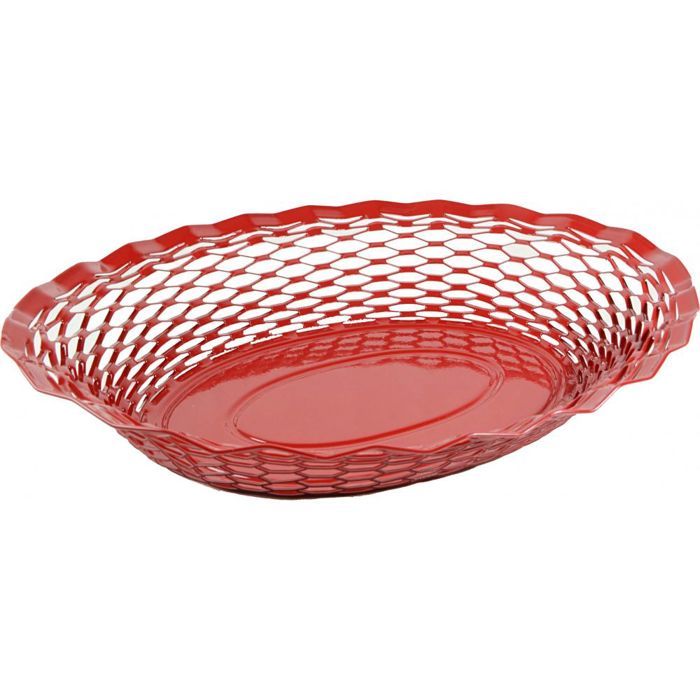 Corbeille à pain ovale en inox