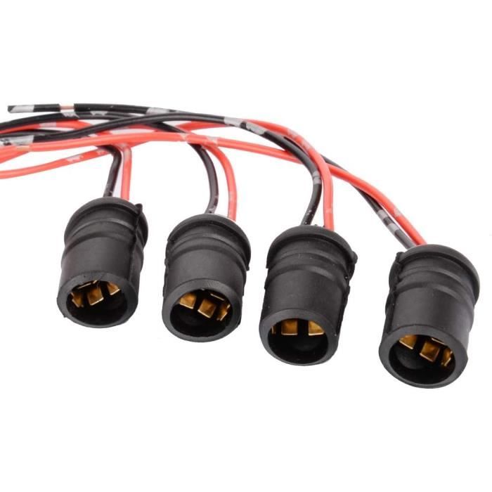 10 Pièces T10 W5W LED Support de Douille Ampoule Extension Douille Lampe Porte-ampoule pour Voiture Moto