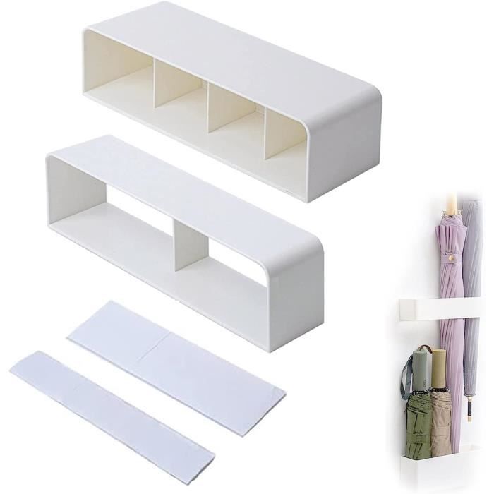 FOTABPYTI Porte-parapluies Magnétique, Plaque En Acier Au Carbone, Support De Parapluie Magnétique Décoratif Mural Pour Couloir (blanc