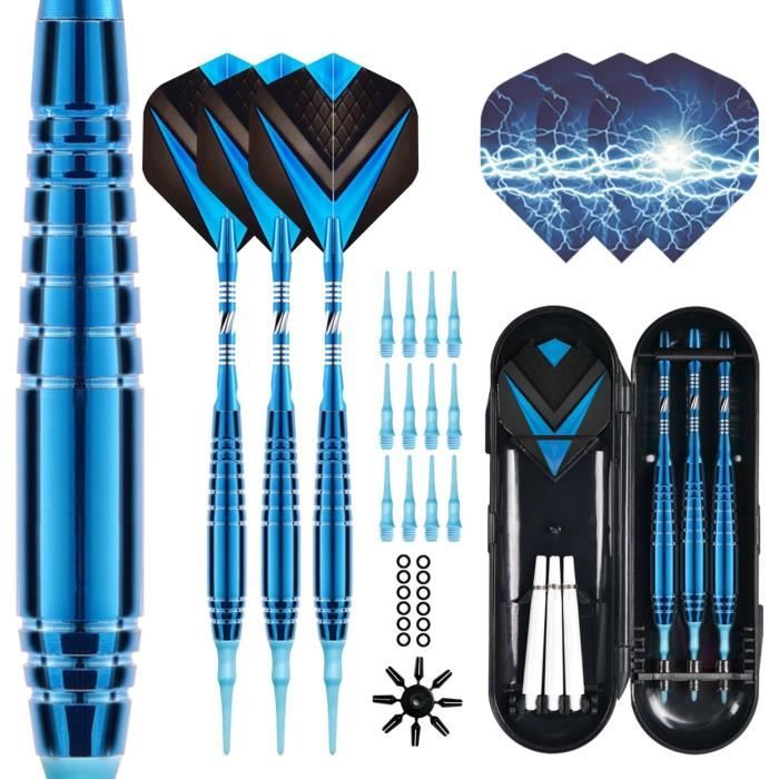 Camara Fléchettes Pointe En Plastique, Lot De 12 Fléchettes Pour Cible