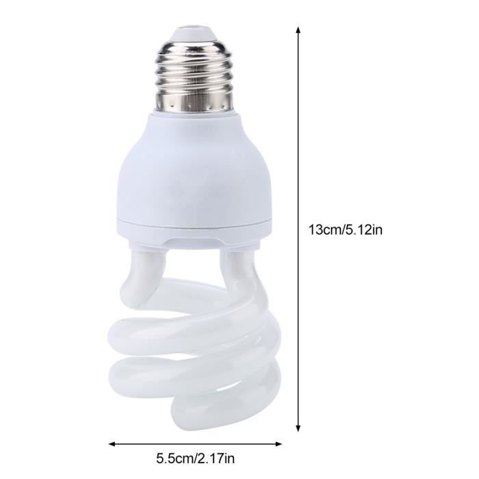 Comparer les prix de SURENHAP Ampoule UVB UVB5.0-10.0 Lampe Chauffante à Ampoule de Reptile pour Lézard Tortues 220-240v(13W) animalerie chauffage