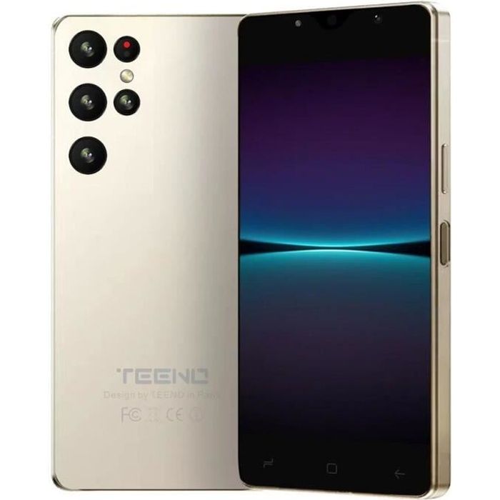 TEENO 4Go RAM+64Go ROM Telephone Portable Debloqué écran: 6.3