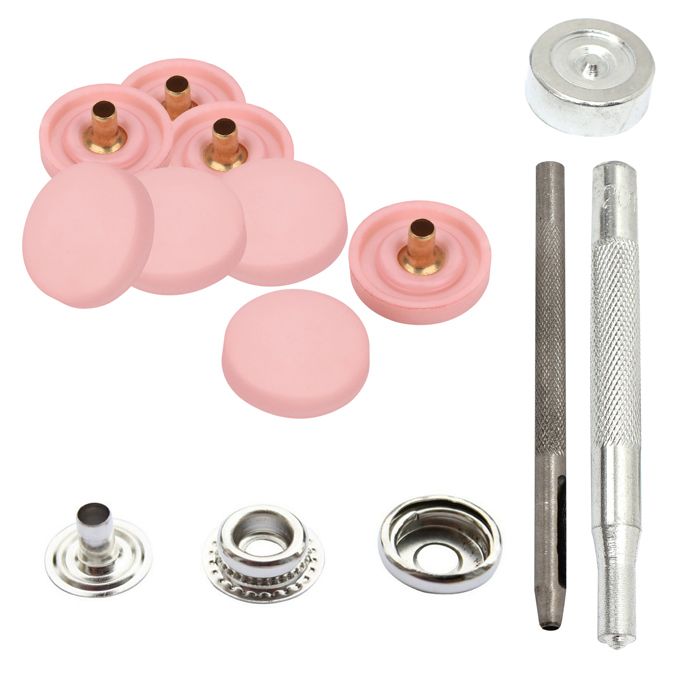 QUARKZMAN 10Pcs Boutons de Couture 24L 5/8 (15mm) en Résine, Ronds Plats à 4 Trous pour la Couture, les Vêtements et les Projets DIY, Orange
