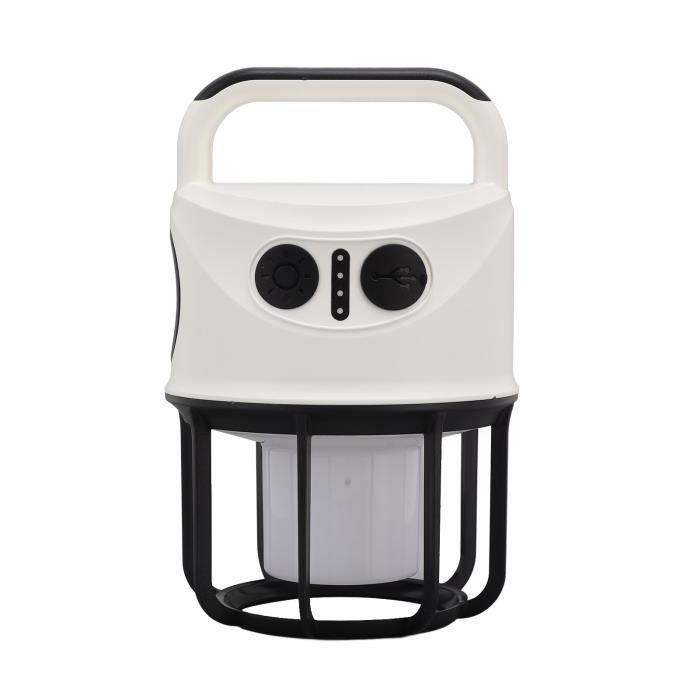 Lanterne De Camping LED Rechargeable USB - 2 Modes (Blanc & Effet Flamme) - Réglable - En Métal Cuivré