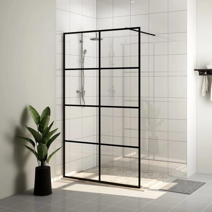 VidaXL Paroi de douche dorée 90x195 cm - vue 6