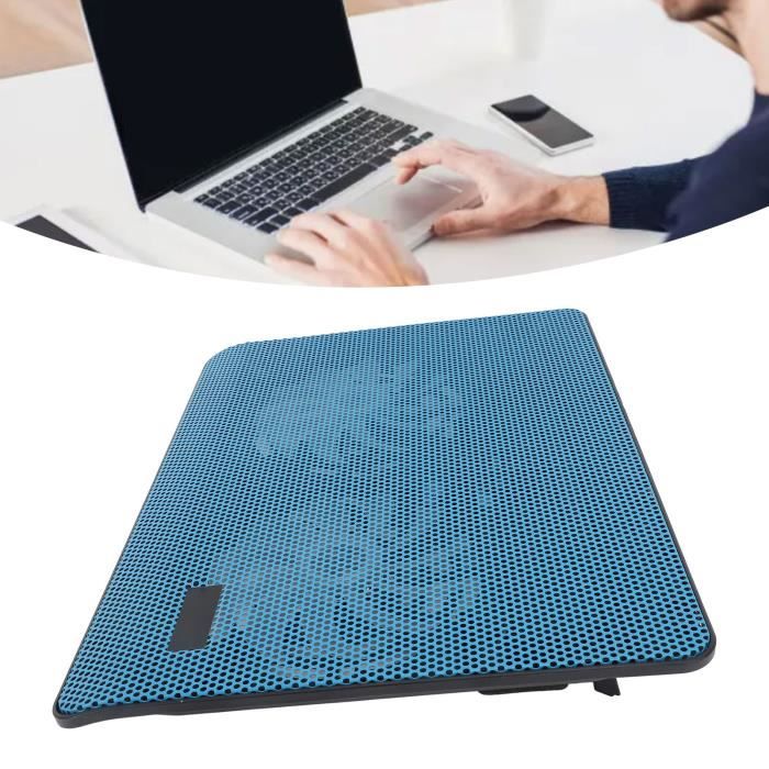 HHWKSJ Tapis de refroidissement pour ordinateur portable de 12 à 17 avec 5 ventilateurs silencieux, ergonomique et confortable, support léger pour ordinateur portable de jeu