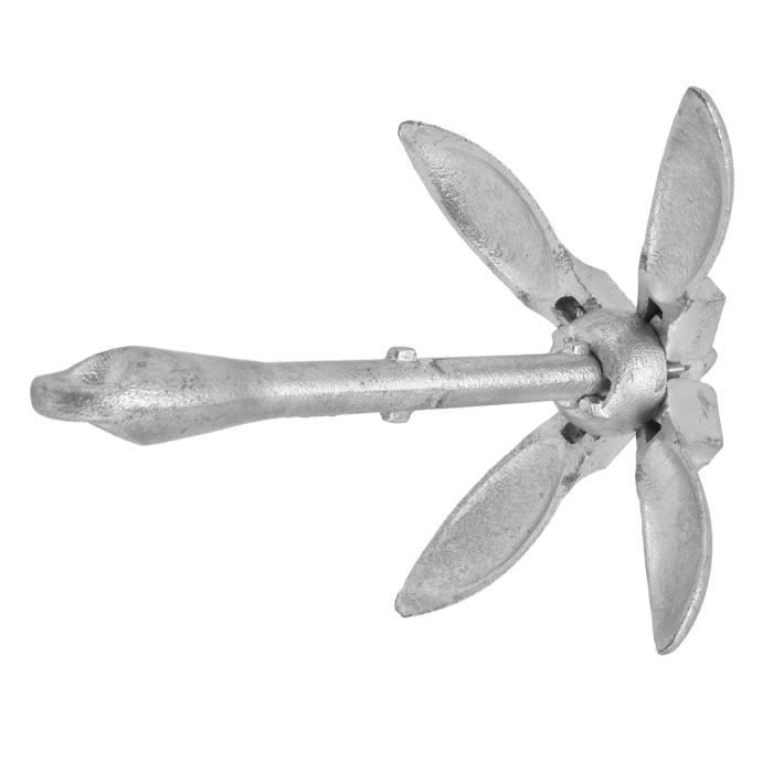 Ancre De Bateau à 4 Griffes Pliante - En Acier Inoxydable, Pour Yacht, Canoë, Ponton, Rangement Compact !