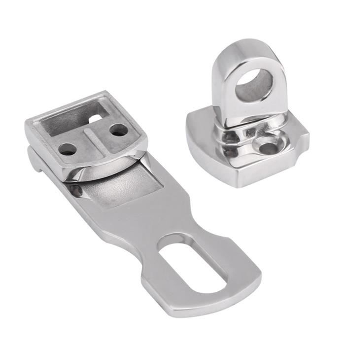 Attache De Trappe Inox Aramox – 316 Marine, 7,5x2,5cm, Polie Miroir, Sans Perçage