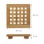 Lot De 4 Dessous De Plat En Bambou - 20 Cm, Protection Table Et Décoration Naturelle