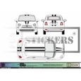 Fiat 500  - NOIR - Kit complet abarth Capot hayon toit   - Tuning Sticker Autocollant Graphic Decals-1