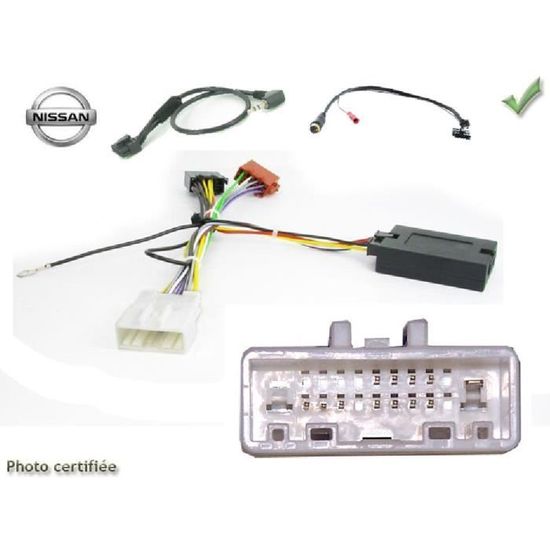 Interface Commande au volant NS4P compatible Nissan Note ap07 Pioneer Sony ADNAuto 