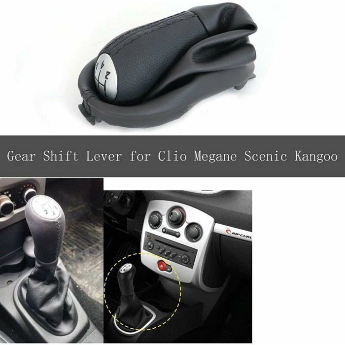 Soufflet De Levier De Vitesse Pour Renault Clio 3, Kangoo, Twingo - Compatible OEM 8200379961 - Protection Anti-poussière