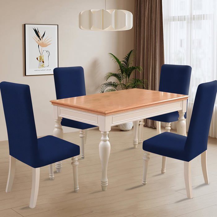 Ystyle Lot De 6 Housses De Chaises Extensibles Salle à Manger - Gris Clair - Protection Et Décoration