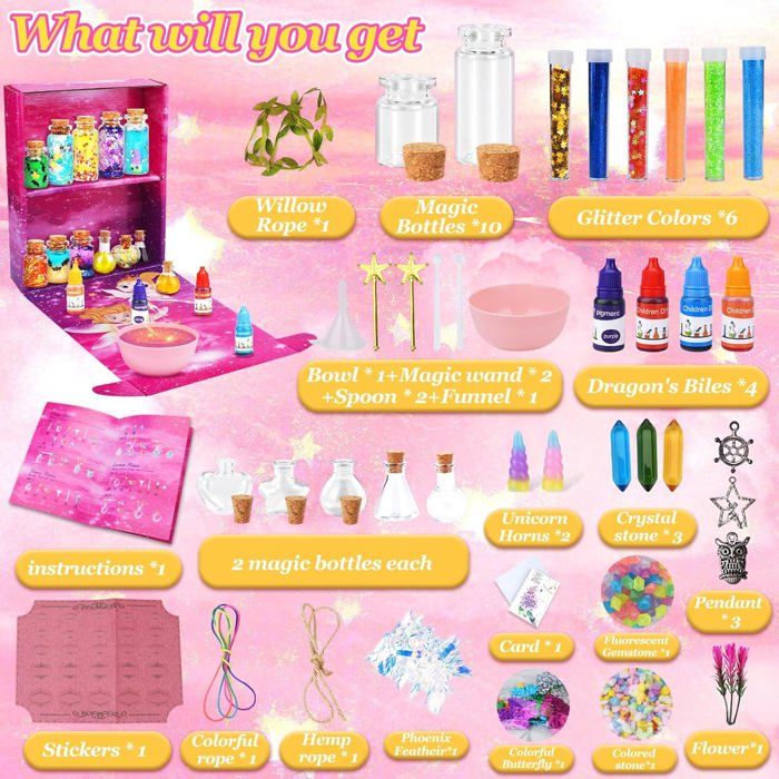 Oirigaga 82 Pièces Cadeaux de Fête Licorne pour Filles, Kit Goodies Anniversaire Enfants avec Porte-Clés Cartoon, Sacs Cadeaux, Autocollants, Bracelets Slap, Rose Petits Cadeaux Anniversaire Jouets