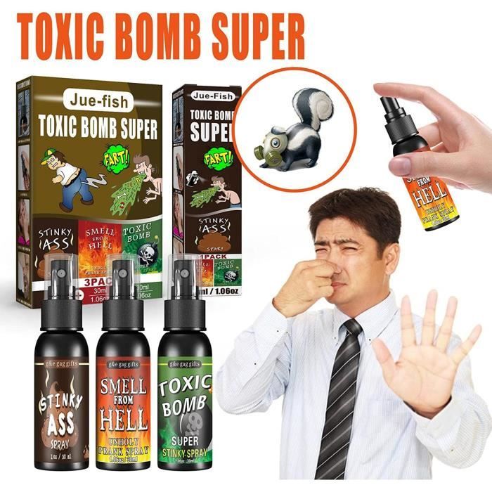 Spray Prout Puissant Kaxenig - 90ml - Farce Et Humour - Odeur Realiste Pour Blague