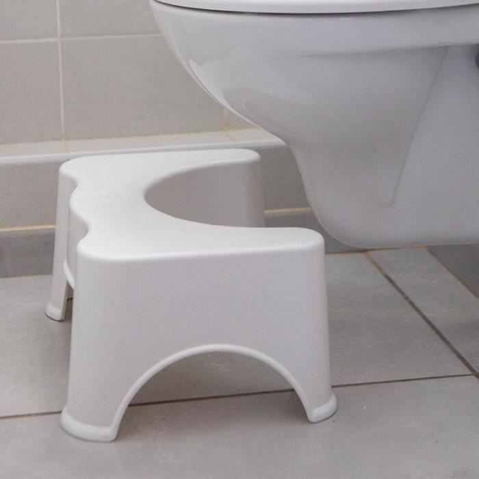 Repose-pieds Toilette Ergonomique - Tabouret Squat Antidérapant Pour Enfants Et Adultes, Dimensions 37x25x13 Cm