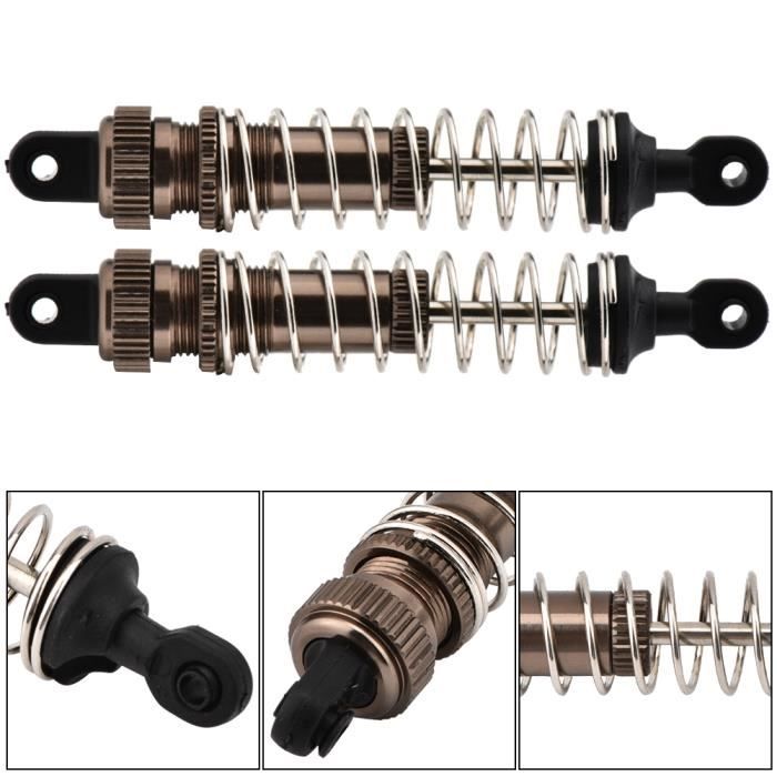 Amortisseur De Voiture RC, 4 Pièces En Alliage D'aluminium RC Amortisseur D'huile Amortisseur RC Pièces Pour 1/10 Simulation Voiture D'escalade 110mm (Bleu