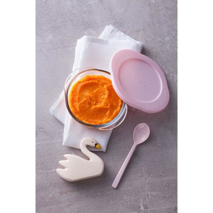 Pyrex Baby Plat Rond En Verre Avec Couvercle Rose 14 12 Cm Cdiscount Maison