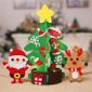 Grande Taille Diy Non Tisse Lumineux Sapin De Noel Avec Des Ornements Amovibles Pour Enfants Famille Noel Shopwindow Decoration De Achat Vente Deco De Fete Murale Cdiscount