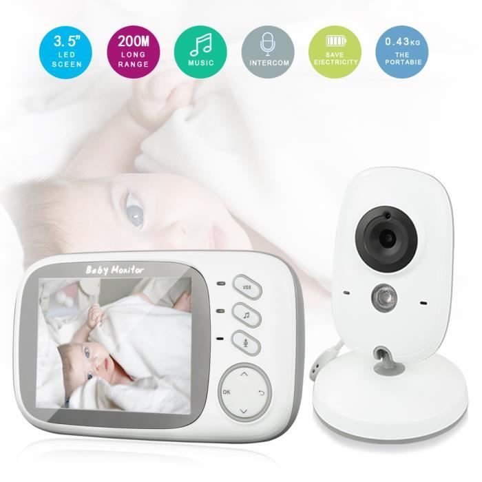 OLEKE Moniteur Bébé Rechargeable 3.2 LED Ecran Vidéo pour Bébé avec Vision  Nocturne VOX Interphone Vocal et Capteur de températ103 - Cdiscount  Puériculture & Eveil bébé