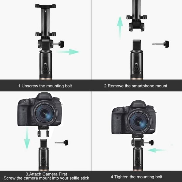 Prch slfi télscopiqu – Support xtnsibl pour smartphon, compact t stabl au millur prix