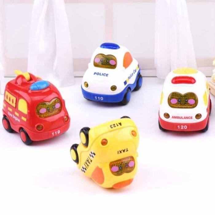 4 pièces bébé jouets voitures véhicules d'apprentissage dessin