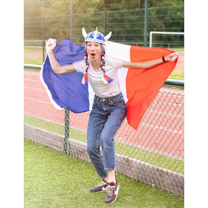 Boland Dekobanner – Allez France! – 74 X 220 Cm – Mit Hahn & Fußball – Für WM, EM & Mottopartys
