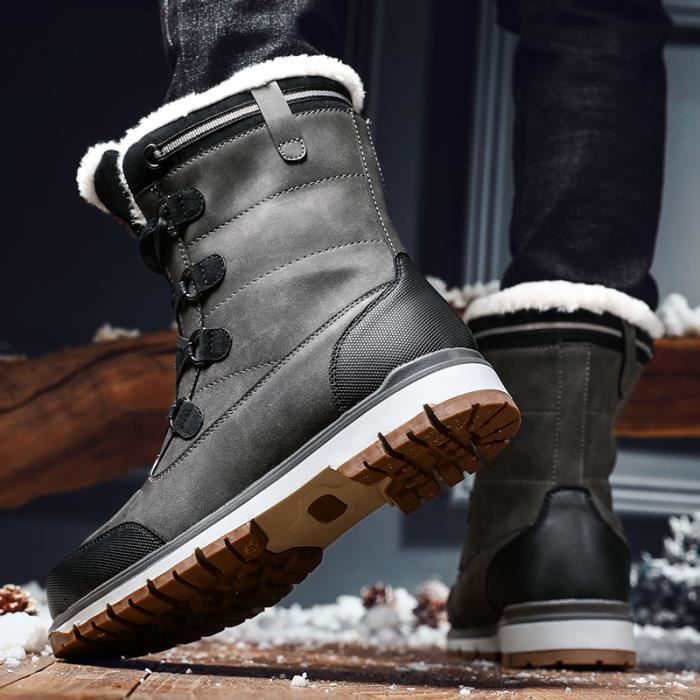 Bottes Homme MR CLASSIC Hiver Confortable en Coton Taille 47