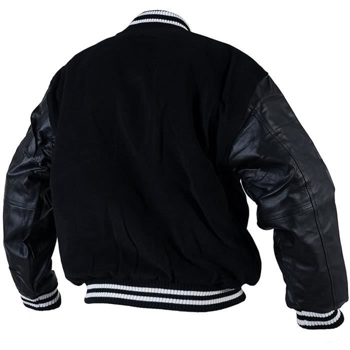 Blouson baseball americain cuir clearance