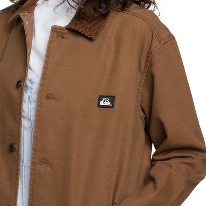 Veste Marron mi longue Femme Quiksilver Brown Cdiscount Pret a Porter