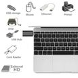 VSHOP ® Adaptateur USB C vers USB A 3.0 - Connecteur USB C male vers USB 3.0 femelle pour Apple MacBook 2015 , Google Chromebook-3