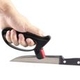 Fusil - Pierre à aiguiser,Affûteur de couteaux à main professionnel Ciseaux affûtage de lame, meule parfaite, Gadgets de cuisine-3