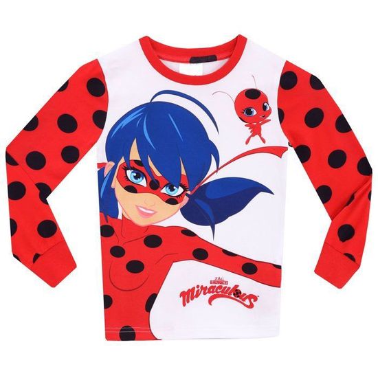 Grenouillère Polaire Miraculous Ladybug Pour Fille - Pyjama Tout-en-un Avec Fermeture éclair - Taille 9-10 Ans - 10