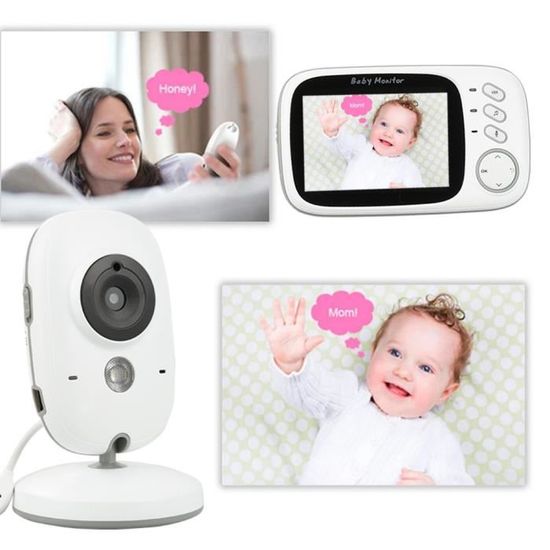 Keke Moniteur Bebe Sans Fil 3 2 Babyphone Video Camera 2 4 Ghz Ecoute Bebe Talkie Walkie Surveillance Temperature Vision Nocturne Cdiscount Puericulture Eveil Bebe