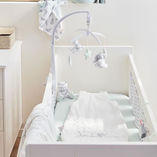 Noukie S Anna Milo Couverture 75 X 100 Cm Gris Cdiscount Puericulture Eveil Bebe