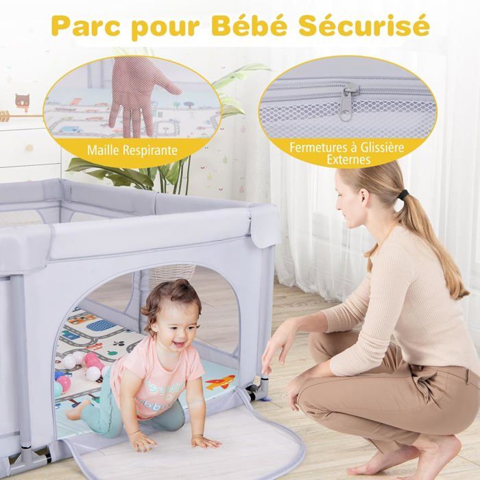 Parque Infantil Bebe GOPLUS Parque Bebu00e9, Centro De Actividades