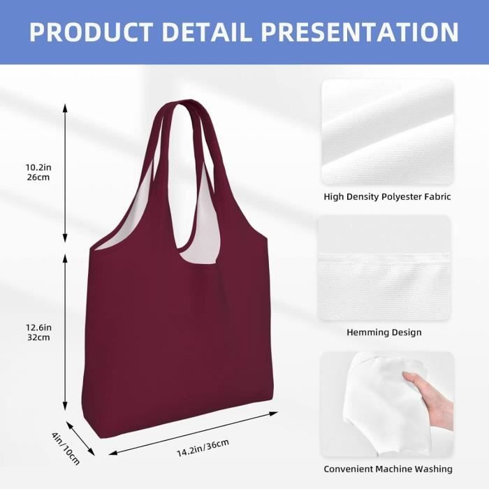 Grand Sac De Courses Pliable LinsLiliana - 50 X 66 Cm, Léger, Séchage Rapide, Réutilisable | Pour Plage, Voyage, Shopping - 13