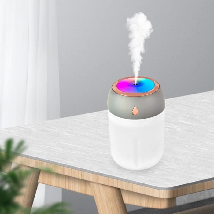 Mini humidificateur d'air de voiture avec lumières LED de nuit, diffuseur  USB, fabricant de brouillard, maison, voitures, bureau, chambre à coucher