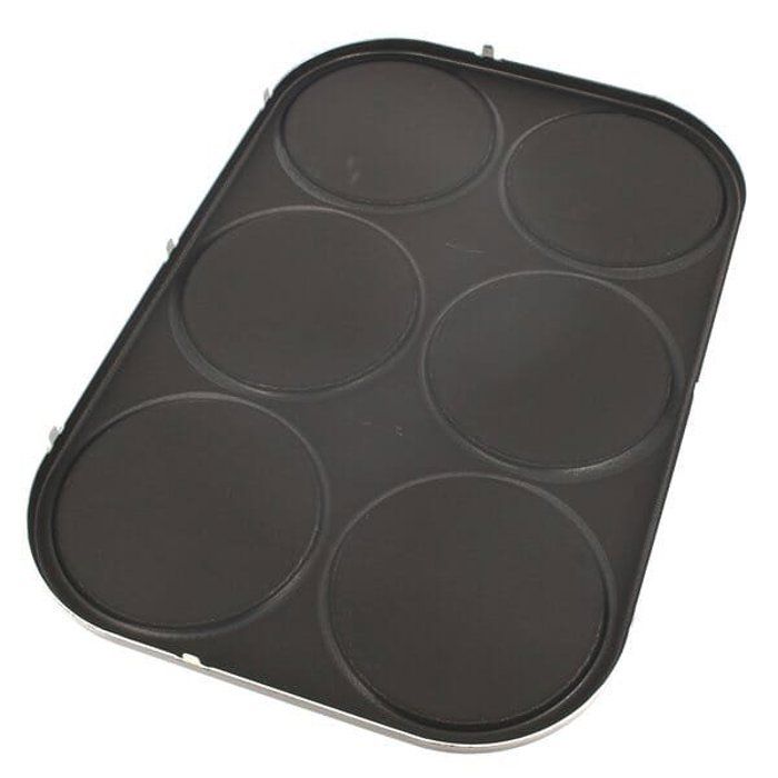 Plaque à Crêpes Pour Raclette Tefal TS-01026900 - 6 Creuses, Compatible Gril Et Wok