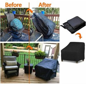 Housse De Protection Pour Chaise Suspendue (type œuf) - Tissu Oxford Imperméable Et Anti-UV, Taille 170x61x117 Cm, Noire