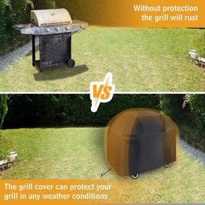 HEIMUNI Housse De Protection Barbecue 60x45x25cm - Bâche Plancha Extérieure Imperméable Oxford 420D