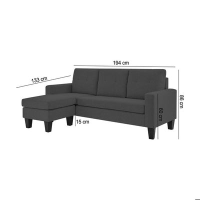 Canapé d'angle relax gauche en cuir gris 6218 ANGEL CERDA
