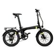 Vélo Électrique Pliable Eolo Black lime - Autonomie 70 km - Vitesse 25 km-h - Batterie 10Ah - Vélo Électrique Pliant Urbain-0