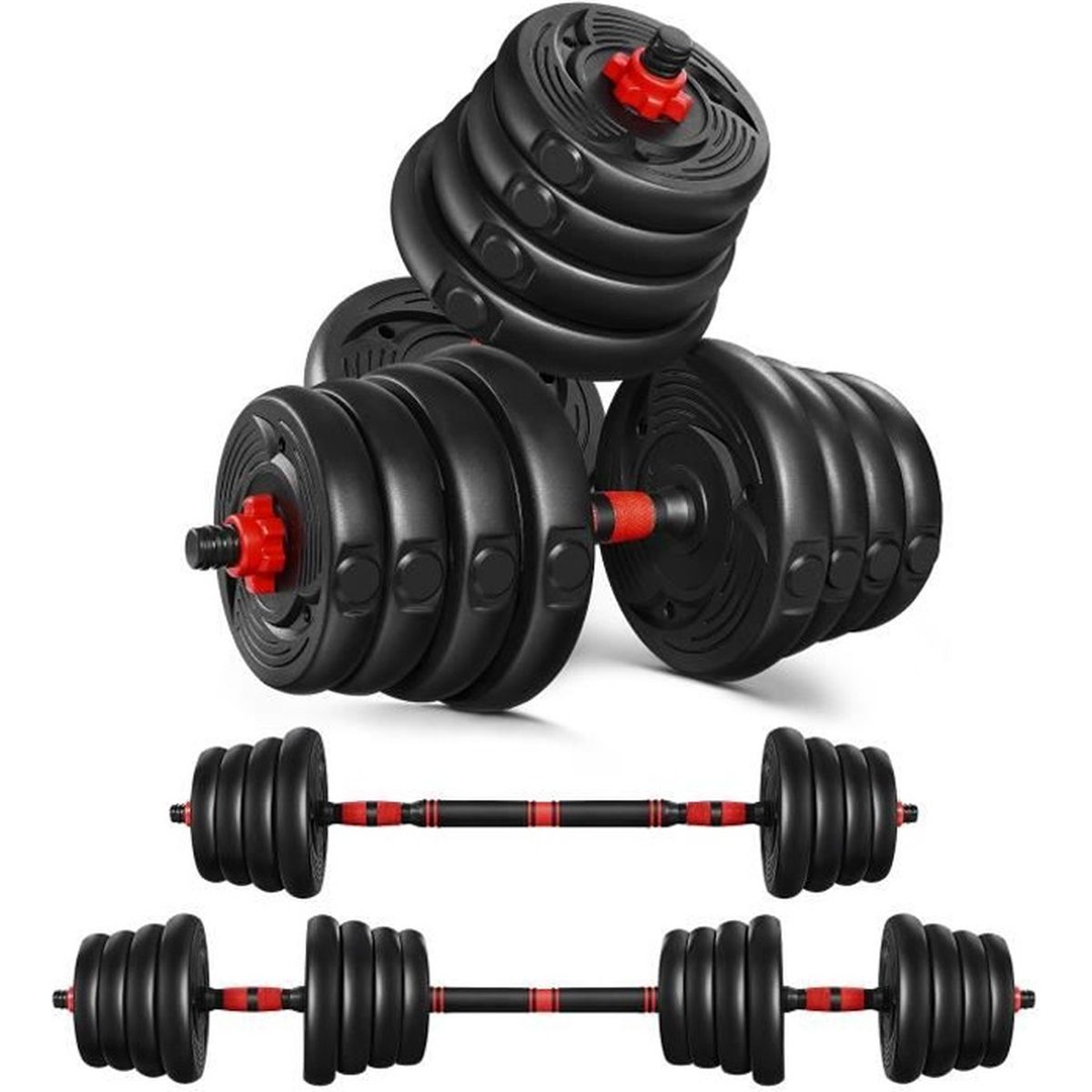 Kit haltère réglable 30kg les haltères musculation Cdiscount Sport