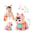 BRAND Jouet Bébé 3 6 9 Mois, Jouet Bébé Rampant avec Musique et Lumière Jouets Musicaux Sensoriel Bébé Eveil Tummy Time Naissance Cadeau
