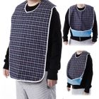 SUREPROMISE ONE STOP SOLUTION FOR SOURCING Couleur Gris Bleu Bavoir impermeable pour adulte handicape Protection vetement Tablier Carreau