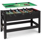 Table de jeux 2-en-1 Klarfit Spin : Babyfoot & billard - Rotation à 180° - Noir