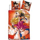 Dragon Ball Z - Parure de Lit Enfant Manga, Housse de couette 140x200 cm, une Taie d’oreiller 63x63 cm