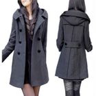 FUNMOON Manteau Femmes Long D'Hiver Mélanges De Laine Chaud Pardessus